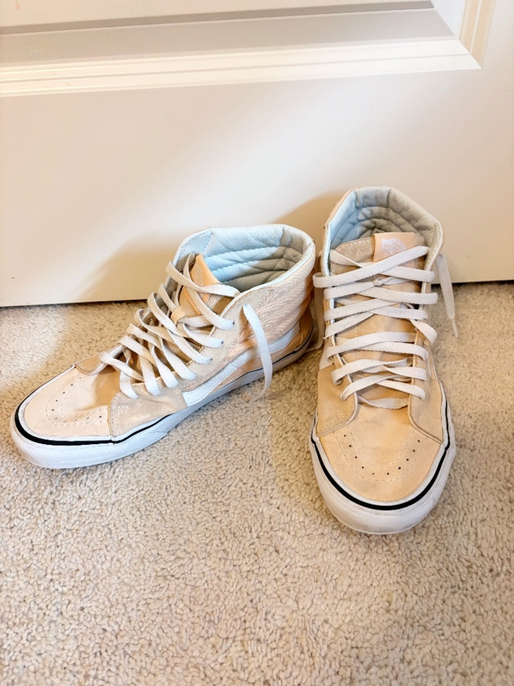 Vans Peach High Tops Size Womens 8.5